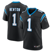 Carolina Panthers Cam Newton Black Team Retired Game Jersey