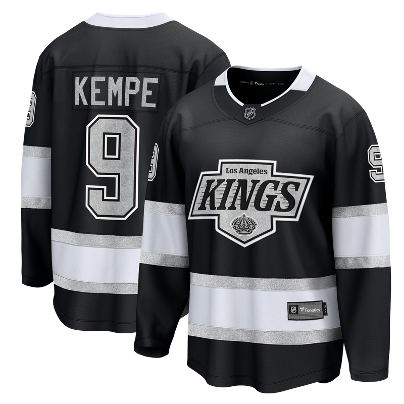 Los Angeles Kings Adrian Kempe Black Home Premier Breakaway Player Jersey