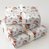 Poker Card Suits Holiday Gift Wrap, Santa Playing Cards Christmas Wrapping Paper, Novelty Xmas Wrapping Paper, Card Player Holiday Gift Wrap
