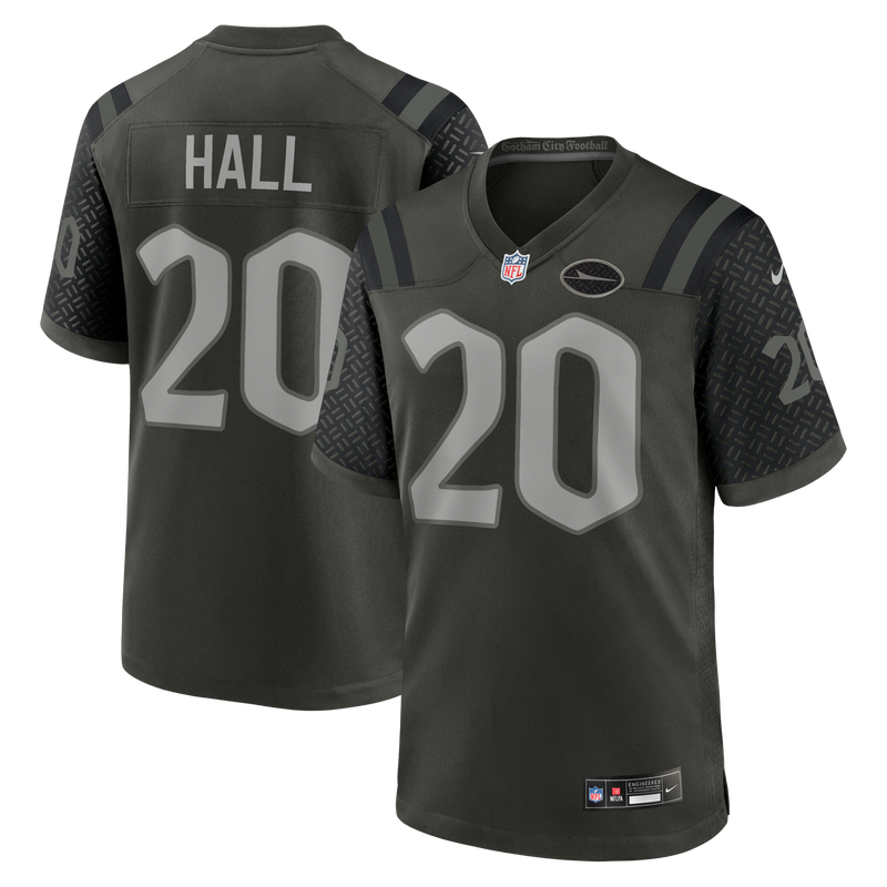 New York Jets Breece Hall Gotham Green 2025 Rivalries Collection Game Jersey