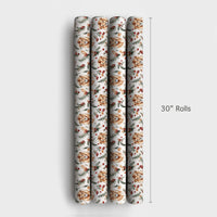 Wildlife Christmas Gift Wrap, Watercolor Lion Wrapping Paper, Majestic Lion Head Holiday Wrapping Paper, Animal Lover Xmas Wrapping Paper