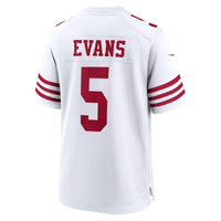 San Francisco 49ers Mike Evans White Game Jersey