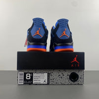 Retro Low Top Sneakers, Blue Black Orange Colorway, Lace Up Design, Casual Gift for Sneaker Fans