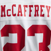San Francisco 49ers Christian McCaffrey White Game Player Jersey