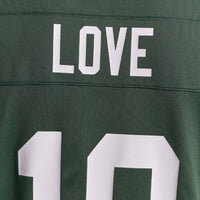 Green Bay Packers Jordan Love Green Player Game Jersey