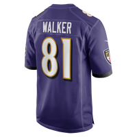 Baltimore Ravens Devontez Walker Purple Team Game Jersey
