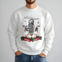 Naughty Holiday Pin-Up Mechanic Sweater, Milwaukee Christmas Sweatshirt, Humorous Xmas Party Tool Crewneck, Adult Christmas Present