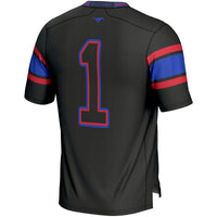 #1 SMU Mustangs Endzone Football Jersey - Black