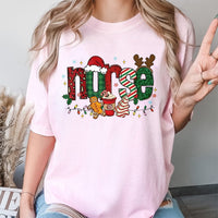 Festive Gingerbread Nurse Shirt, Christmas Nurse T-Shirt, Holiday Nursing Student Graphic Tee, Adorable RN Xmas Shirt, Healthcare Worker Present