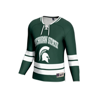 Michigan State Spartans Lightweight Hockey Fashion Jersey - Green