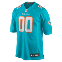 Miami Dolphins Aqua Custom Game Jersey