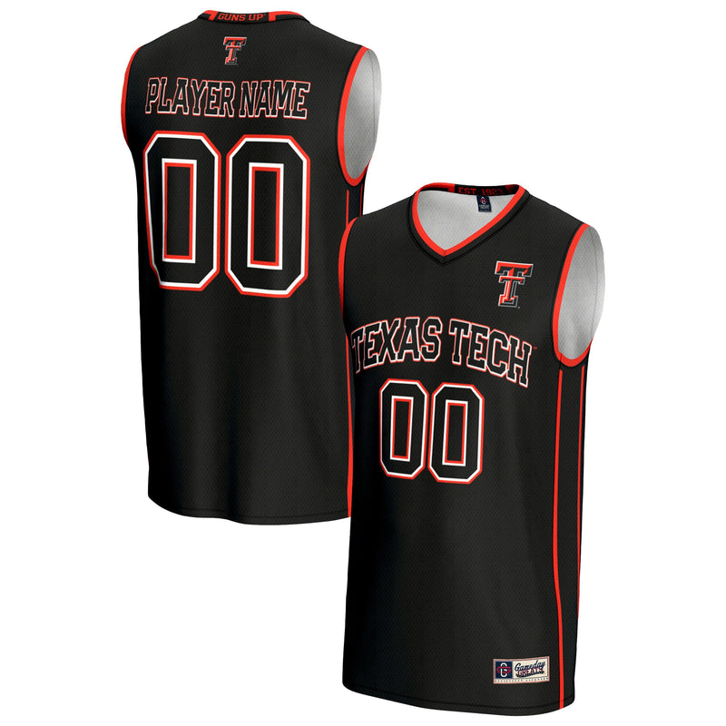 Texas Tech Red Raiders NIL Pick-A-Player Lightweight Basketball Jersey - Black