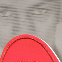 Mid Top Sneakers, Red Black Colorway, Lace Up Design, Casual Gift for Sneaker Fans