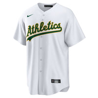 Athletics Shea Langeliers White Home Replica Jersey