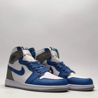 Retro High Top Sneakers, Blue Colorway, Lace Up Design, Casual Gift for Sneaker Fans