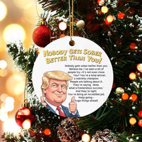Humorous Caricature Recovery Ornament, Sober Milestone Christmas Ornament, Sobriety Anniversary Ceramic Ornament, Xmas Tree Decor Present for Him