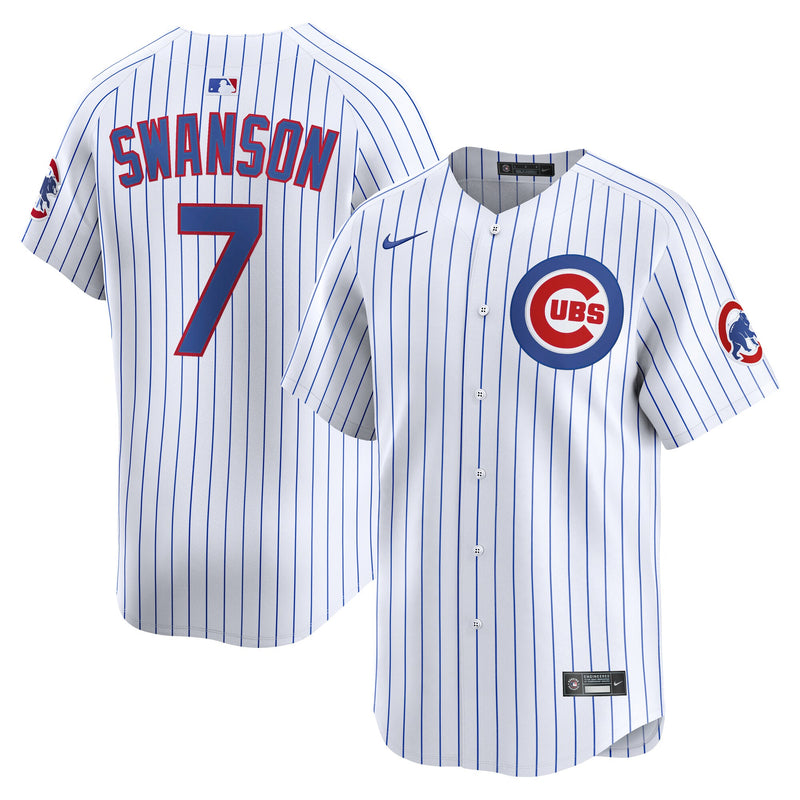 Chicago Cubs Dansby Swanson White Home Limited Player Jersey