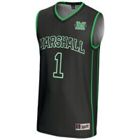 #1 Marshall Thundering Herd Lightweight Basketball Jersey - Black