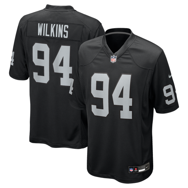 Las Vegas Raiders Christian Wilkins Black Team Game Jersey