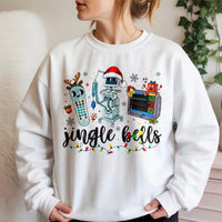 Jingle Bells Medical Equipment Crewneck, Christmas Nurse Sweatshirt, Adorable RN Holiday Sweater, Hospital Staff Graphic Pullover, Nurse Present