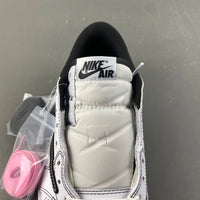 Low Top Sneakers, White Black Colorway, Leather Footwear, Reverse Hook Design, Lace Up Design, Casual Gift for Sneaker Fans