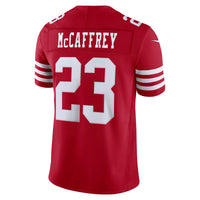 San Francisco 49ers Christian McCaffrey Scarlet Team Stitched Limited Jersey