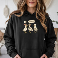 Adorable Goose Math Joke Sweatshirt, Humorous 6 7 Teacher Christmas Hoodie, Holiday Math Teacher Pullover, Educator Present, Winter Graphic Hoodie