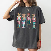 Watercolor Holiday Soldier T-Shirt, Nutcracker Christmas T-Shirt, Festive Winter Nutcracker T-Shirt, Retro Xmas Graphic Tee, Holiday Present