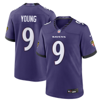 Baltimore Ravens Zion Young Purple Team Game Jersey