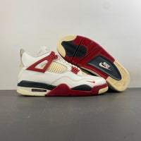 Low Top Sneakers, Beige Red Colorway, Lace Up Design, Casual Gift for Sneaker Fans