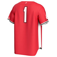 #1 Cincinnati Bearcats Lightweight Baseball Fashion Jersey - Red