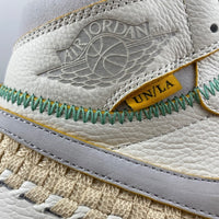 High Top Sneakers, Off White Yellow Colorway, Leather Footwear, Lace Up Design, Casual Gift for Sneaker Fans