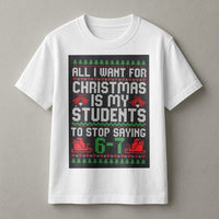Adorable Math Teacher Tee, Humorous Math Teacher Christmas Shirt, School Educator Holiday Graphic T-Shirt, Winter Math Teacher Present for Teacher