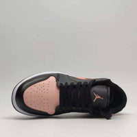Low Top Sneakers, Black Pink Colorway, Lace Up Design, Casual Gift for Sneaker Fans