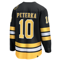 Boston Bruins JJ Peterka Black Home Breakaway Jersey