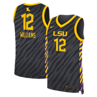 Mikaylah Williams Anthracite LSU Tigers Replica Basketball Jersey