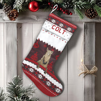 Custom Name Equestrian Holiday Stocking, Personalized Horse Christmas Stocking, Horse Lover Xmas Stocking, Country Farmhouse Mantel Decor