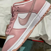 Low Top Sneakers, Pink Colorway, Lace Up Design, Casual Gift for Sneaker Fans