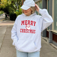 Vintage Santa Hooded Sweatshirt, Merry Christmas Santa Hoodie, Retro Christmas Graphic Hoodie, Comfy Holiday Pullover Hoodie Present Unisex