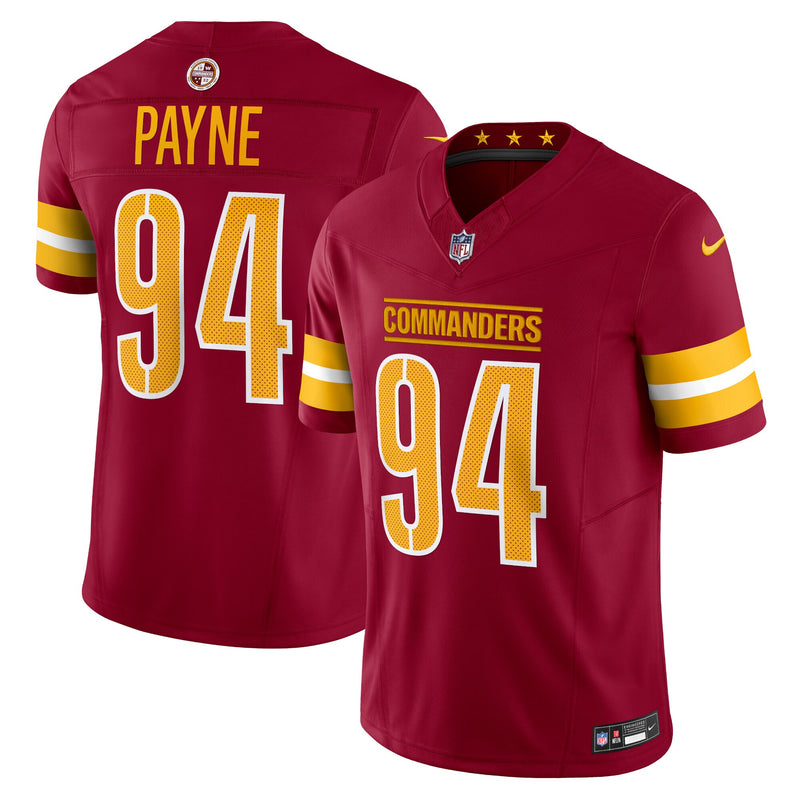 Washington Commanders Daron Payne Burgundy Limited Jersey