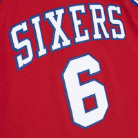 Philadelphia 76ers Julius Erving 82-83 Authentic Road Jersey - Scarlet