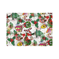 Festive Holiday Runner Rug, Christmas Runner Rug, Winter Hallway Floor Carpet, Stain Resistant Kitchen Runner Rug, Xmas Decor