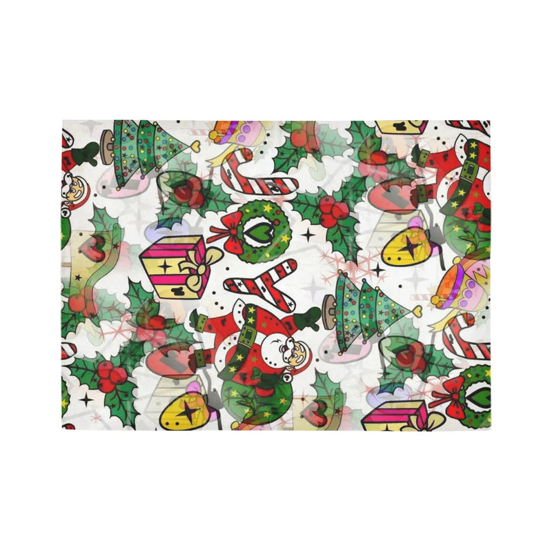 Festive Holiday Runner Rug, Christmas Runner Rug, Winter Hallway Floor Carpet, Stain Resistant Kitchen Runner Rug, Xmas Decor