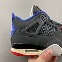 Low Top Sneakers, Blue Black Red Colorway, Lace Up Design, Casual Gift for Sneaker Fans