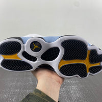 Sneakers, White Black Yellow Gray Blue Colorway, Lace Up Design, Casual Gift for Sneaker Fans