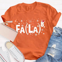 Humorous Holiday Math Graphic Shirt, Fa La La Equation Christmas Math Teacher T-Shirt, Retro Xmas Teacher Tee, Winter Math Lover Present Shirt