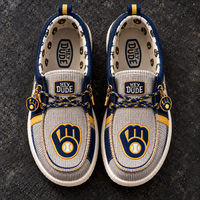 Milwaukee Brewers Emblem - Quiet Presence Driving Loafers