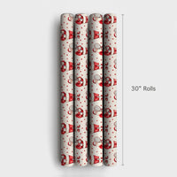 Sporty Christmas Gift Wrap, Santa Tennis Wrapping Paper, Watercolor Tennis Player Holiday Wrapping Paper, Adorable Santa Claus Gift Wrap Roll