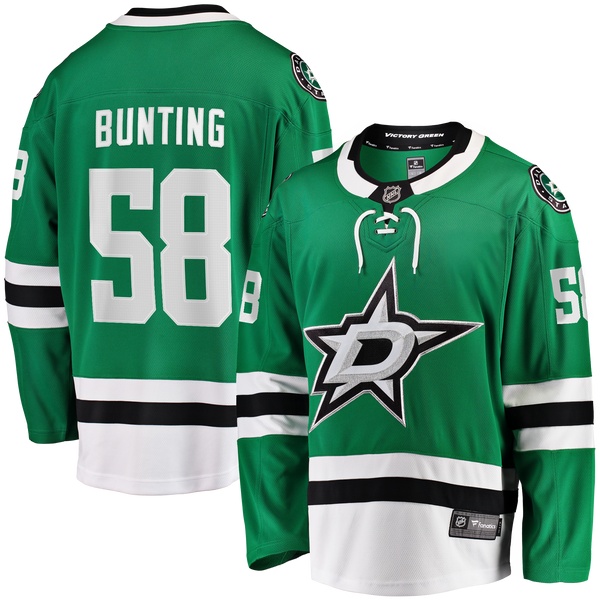 Dallas Stars Michael Bunting Kelly Green Home Breakaway Jersey