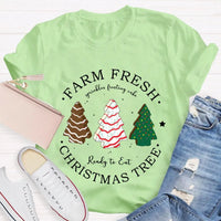 Rustic Holiday Graphic Tee, Farm Fresh Christmas Tree T-Shirt, Vintage Xmas Tree Farm Shirt, Comfy Winter Holiday Tee, Christmas Present